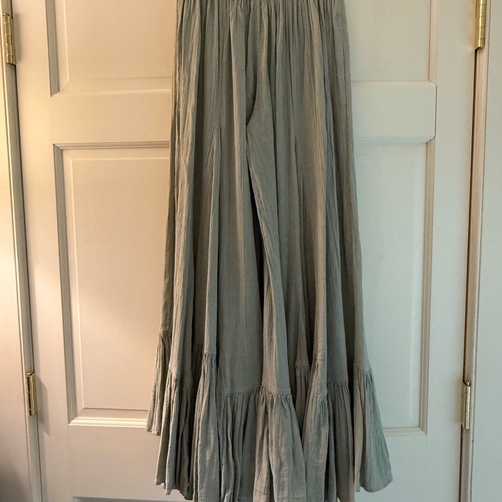 Free People Soft Gray Maxi Skirt